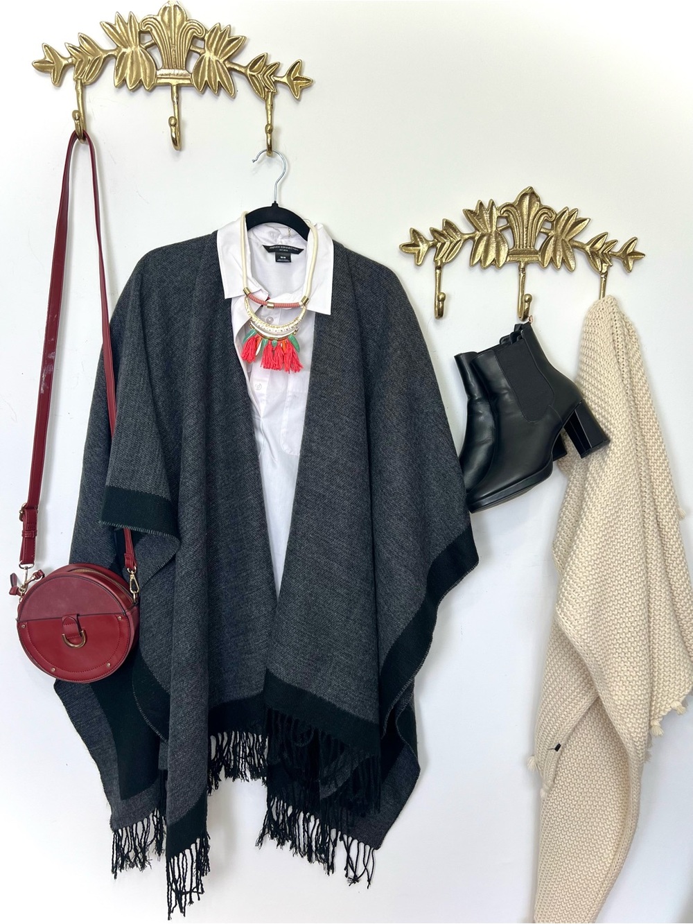 Shawl poncho XL